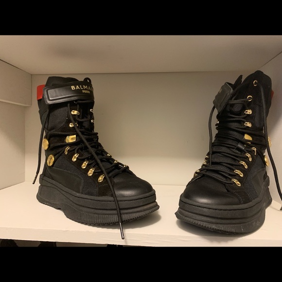 S O L D ‼️‼️‼️Balmain Deva combat boots - Picture 2 of 4
